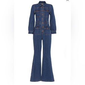 Madewell Denim Flare Jumpsuit